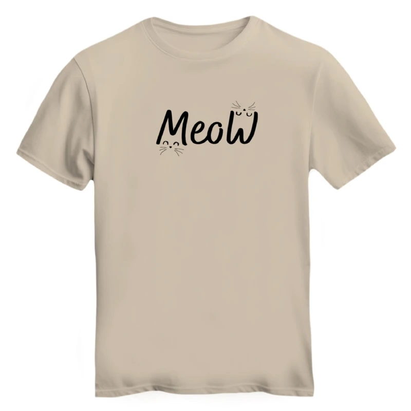 تی شرت آستین کوتاه زنانه مدل گربه کد ۱۵