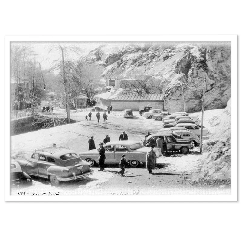 تابلو بکلیت طرح تهران قدیم دربند مدل W-14420