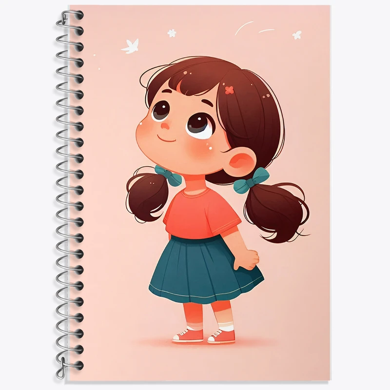 دفتر لغت 50 برگ خندالو طرح دخترانه بامزه کد F5555