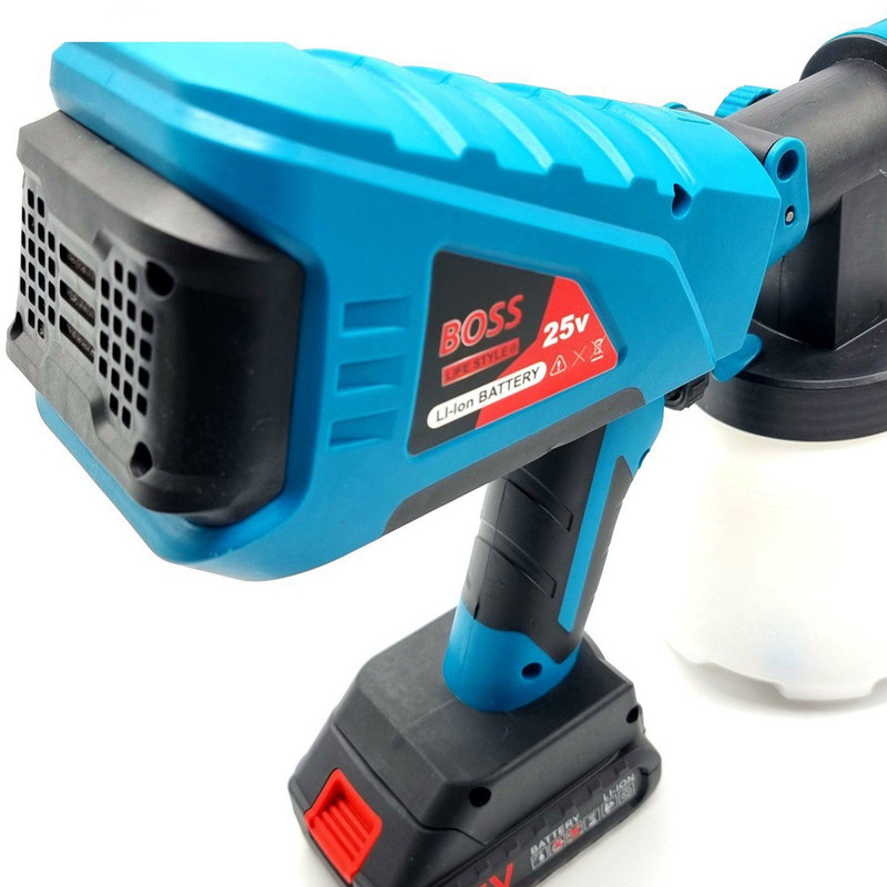 پیستوله رنگ پاش شارژی باس مدل SprayGun 25v 2Batteries