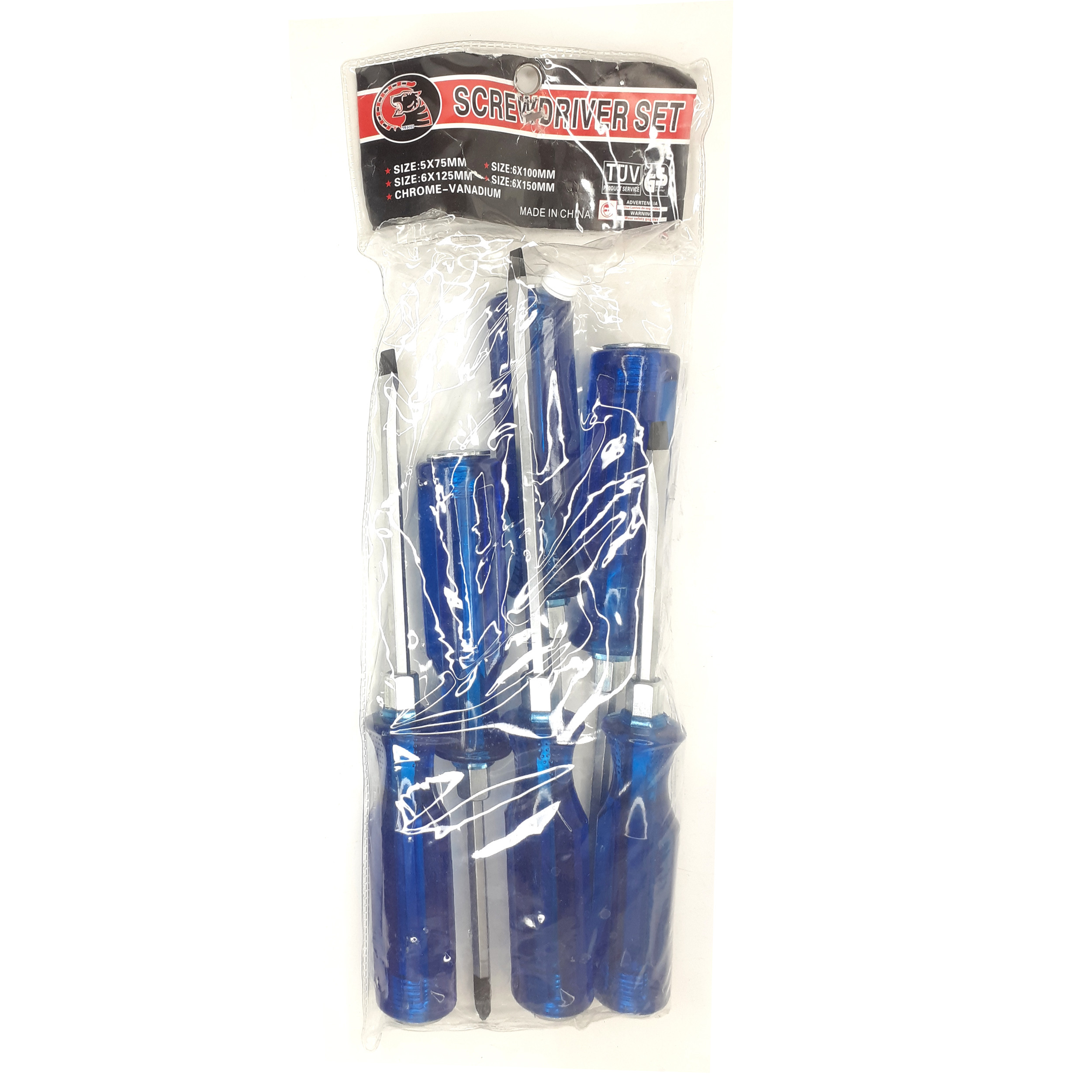 پیچ گوشتی ضربه خور تی یو وی مدل GS-60-20 بسته 6 عددی