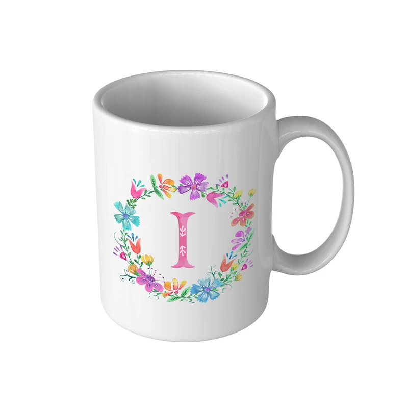 ماگ مدل MG2025 طرح حروف انگلیسی آی