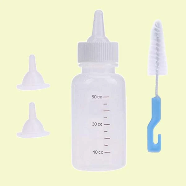 شیشه شیر سگ و گربه مدل Pet bottle کد 60 ml بسته 4 عددی