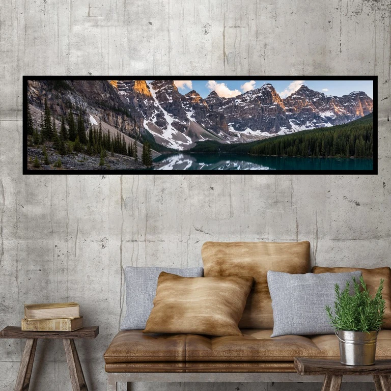 تابلو بکلیت طرح طبیعت دریاچه مدل کشیده B-7675