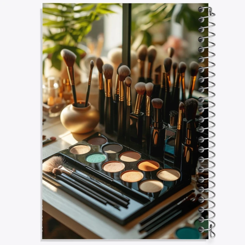 دفتر ژورنال نویسی 50 برگ خندالو مدل نقطه ای طرح آرایشگر و میکاپ آرتیست کد F1970