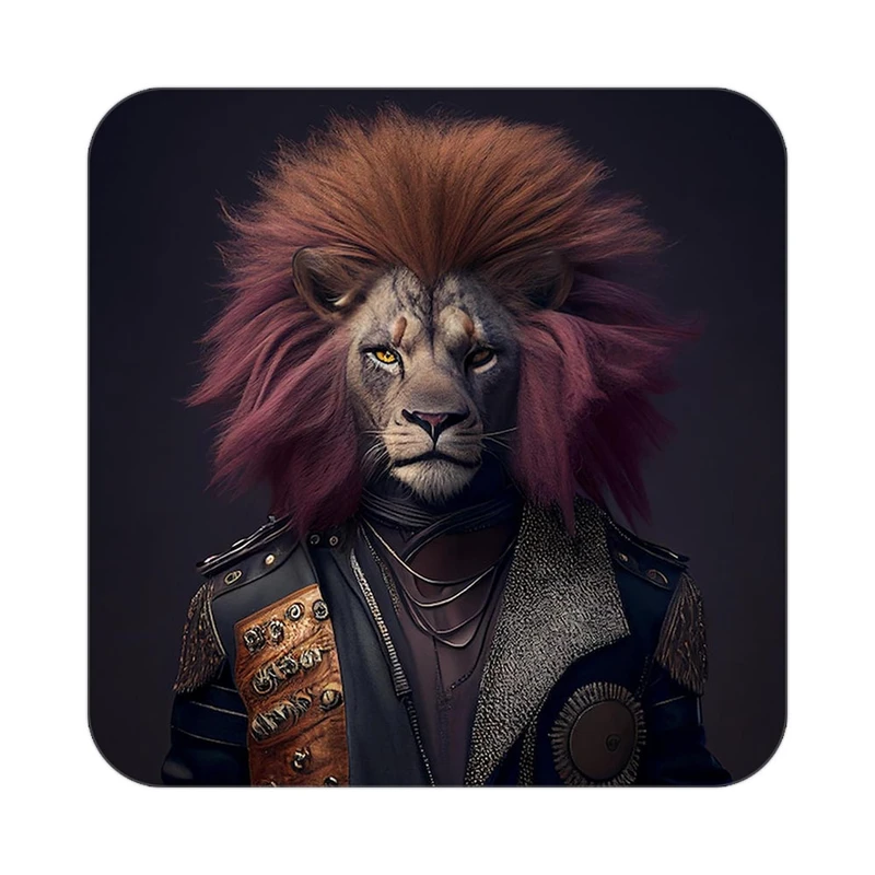 زیر لیوانی کاکتی طرح شیر مدل mp23723