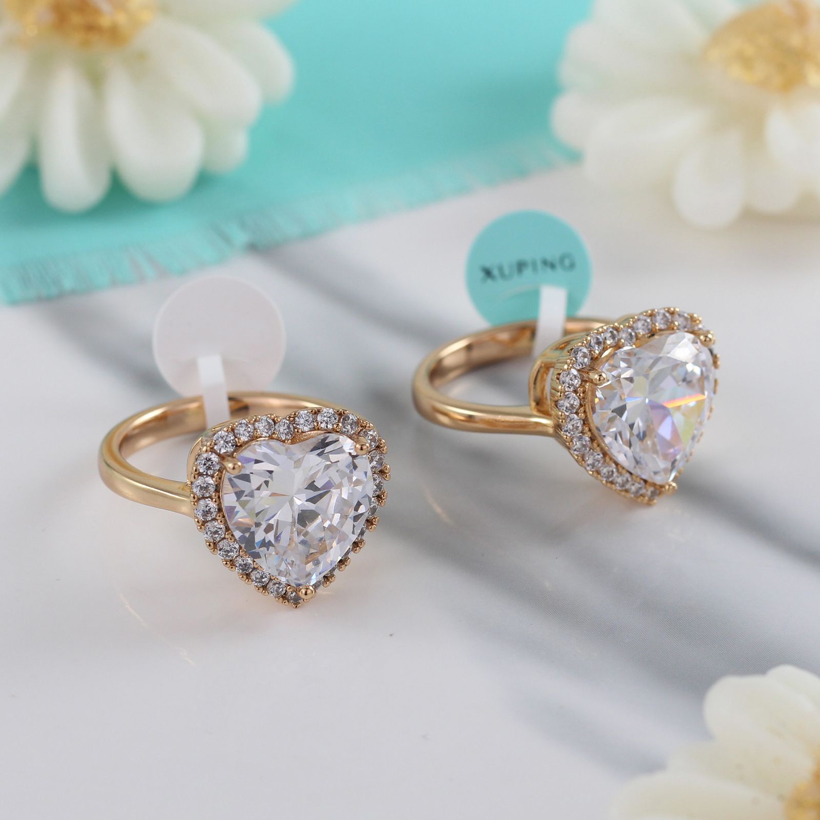 انگشتر زنانه ژوپینگ مدل قلب کد AAE392 -  - 6