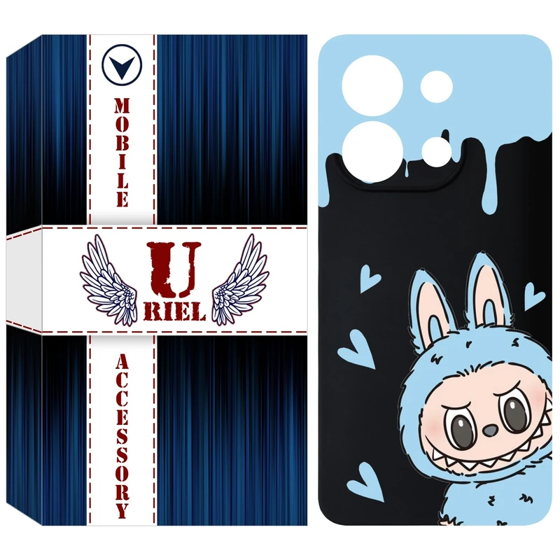 کاور یوریل قاب مدل KSH کد 131 طرح عروسک لبوبو مناسب برای گوشی موبایل شیائومی Redmi Note 13 4G