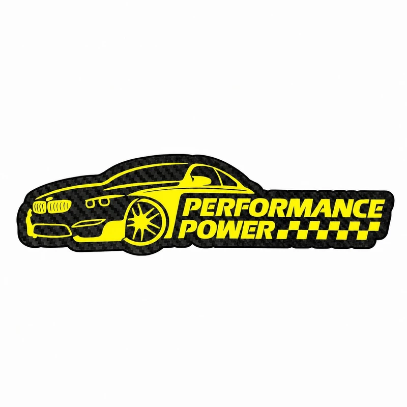 برچسب بدنه خودرو سولگی مدل شبرنگ طرح Performance Power کد M509