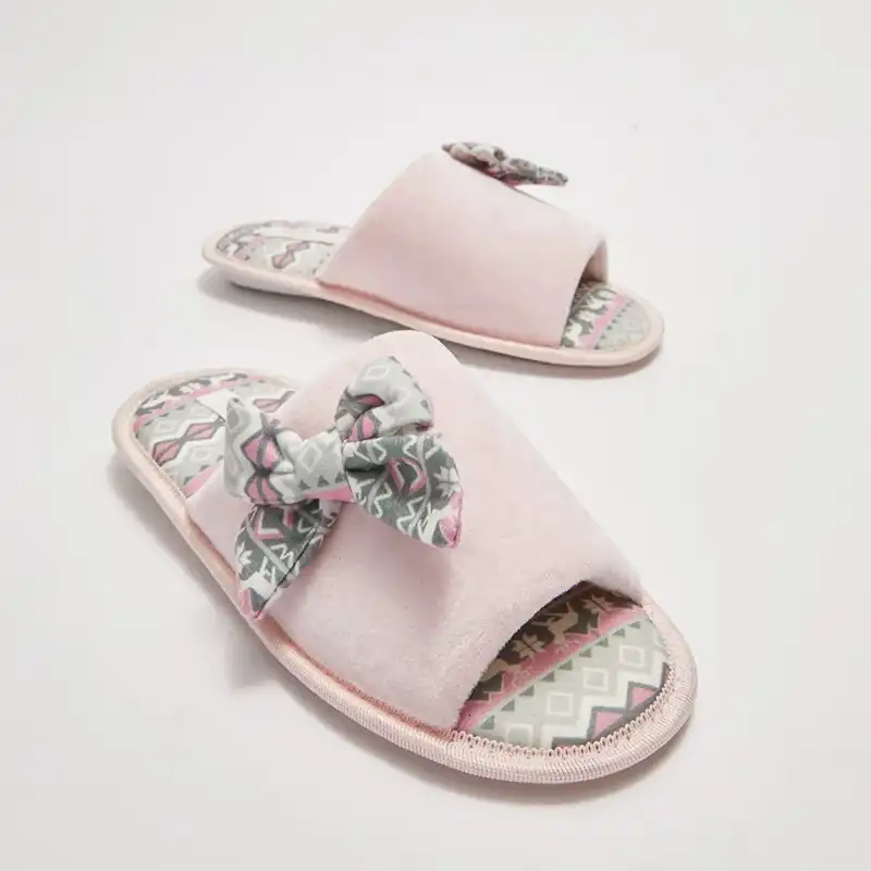 دمپایی حوله‌ای ال سی وایکیکی مدل شاینی بوهمین