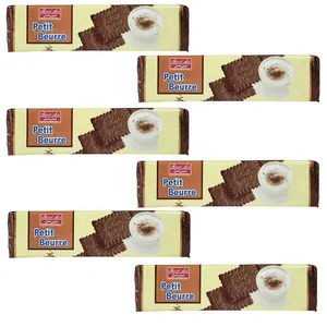 بیسکویت کاکائویی پتی بور شیرین عسل - 125 گرم بسته 6 عددی
