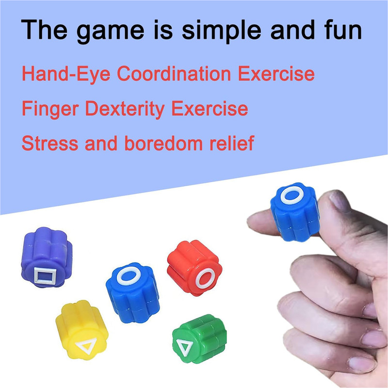 بازی فکری سمید مدل گونگی اسکویید گیم طرح یه قل دو قل بسته 5 عددی