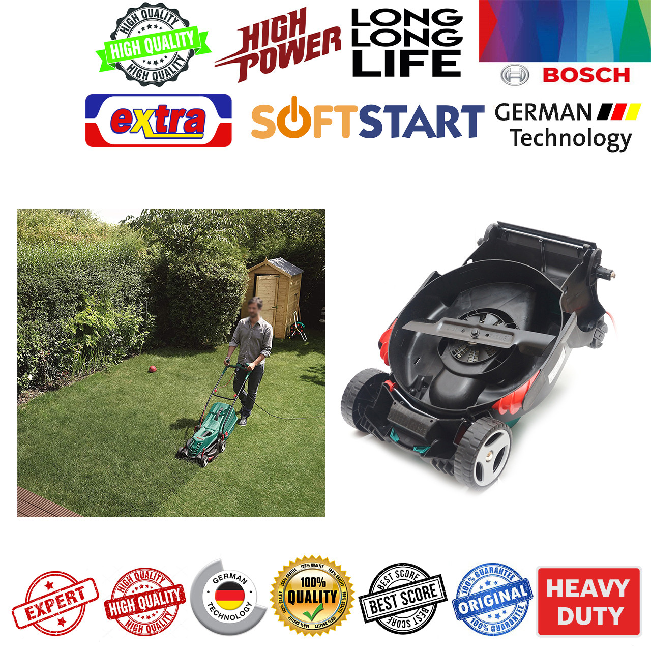 چمن زن برقی بوش مدل Bosch Arm 37 New