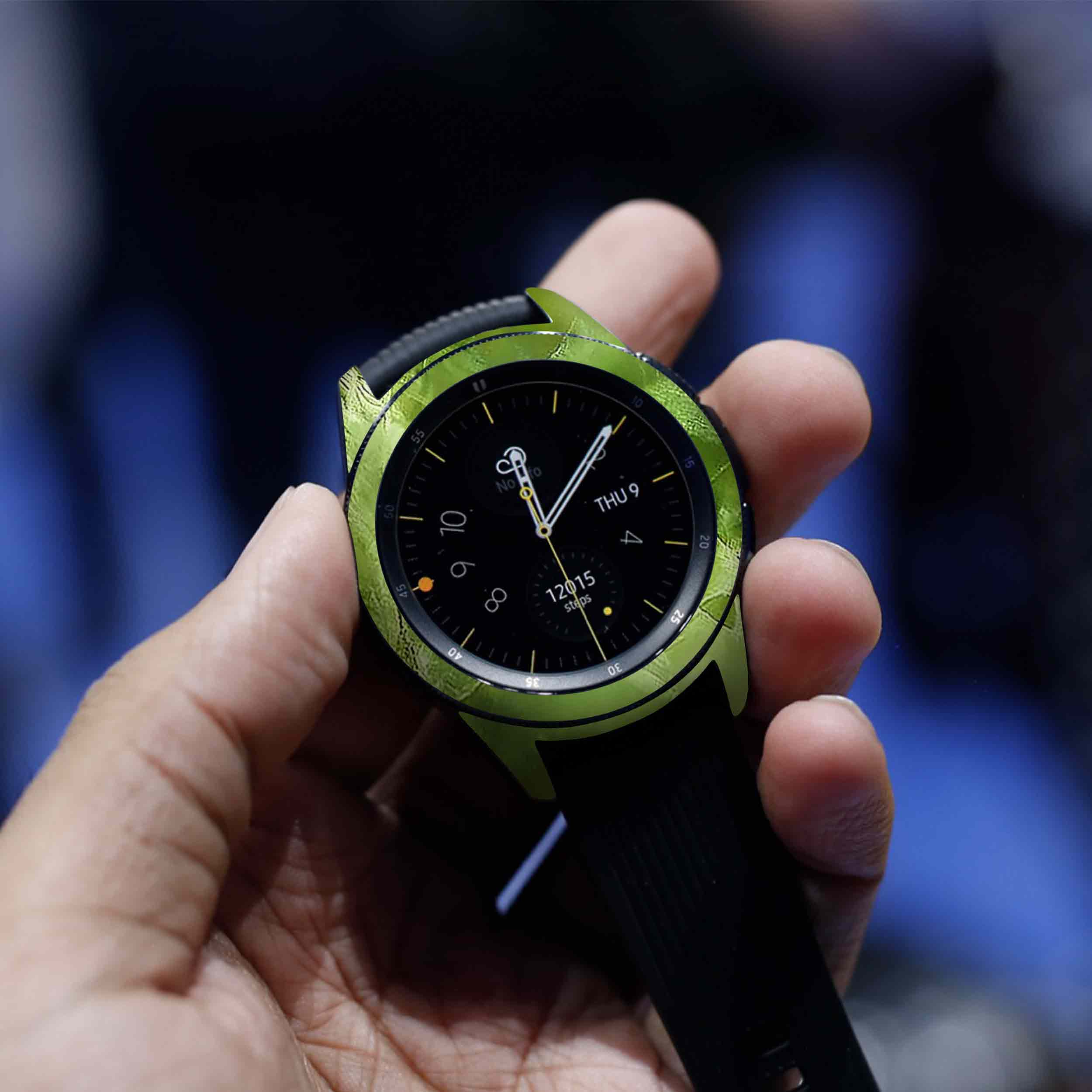 برچسب ماهوت طرح Green-Crystal-Marble مناسب برای ساعت هوشمند سامسونگ Galaxy Watch 42mm