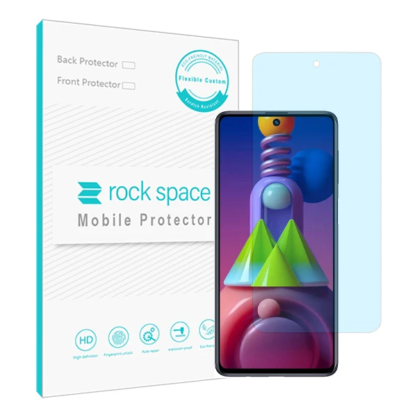 محافظ صفحه نمایش آنتی بلو راک اسپیس کد BLU مناسب برای گوشی موبایل سامسونگ Galaxy M51