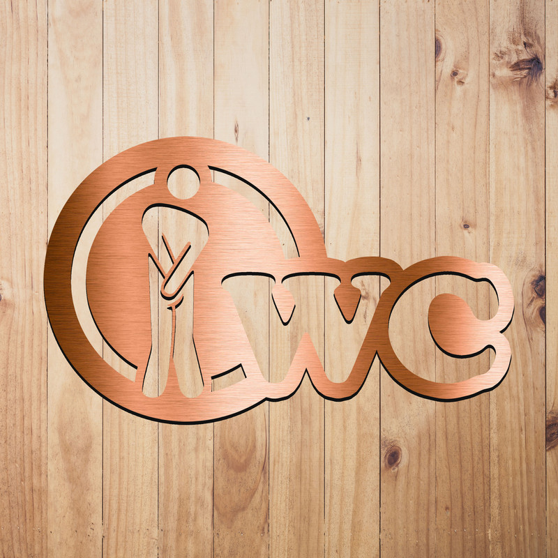 تابلو نشانگر آژنگ طرح سرویس بهداشتی مردانه کد m03