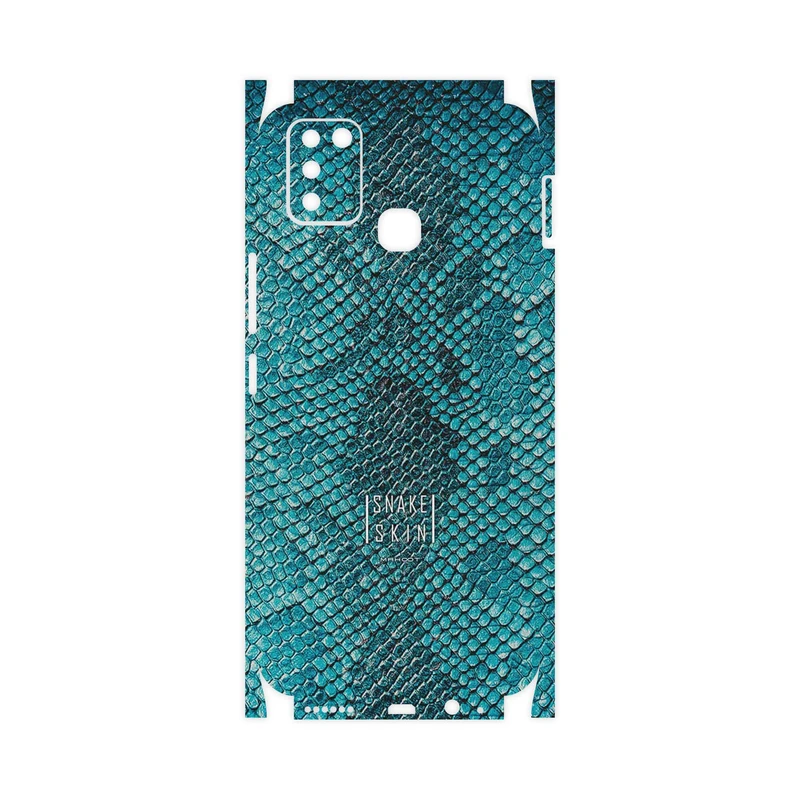 برچسب پوششی ماهوت مدل Blue Snake Skin-FullSkin مناسب برای گوشی موبایل اینفینیکس Smart 6 X657B