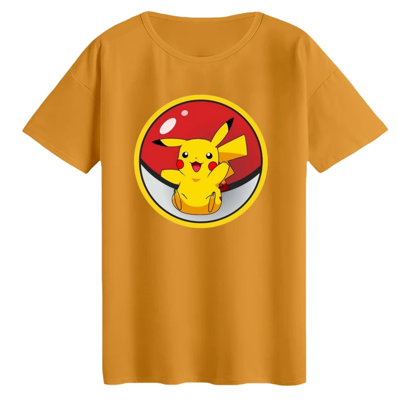 تی‌شرت لانگ آستین کوتاه زنانه مدل پوکی مون