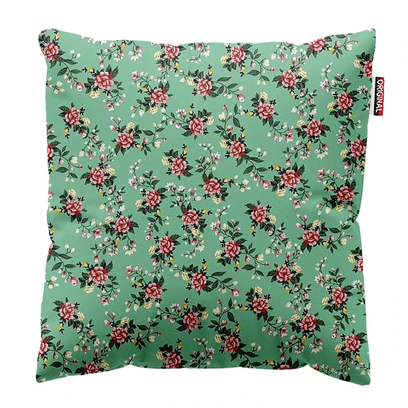 کوسن پاد آفرین طرح گل کد 2181 سایز 30*30 سانتی متر