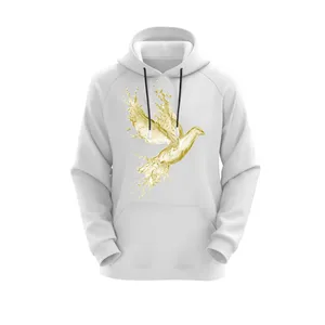 هودی زنانه مدل پرنده کد J164 رنگ سفید