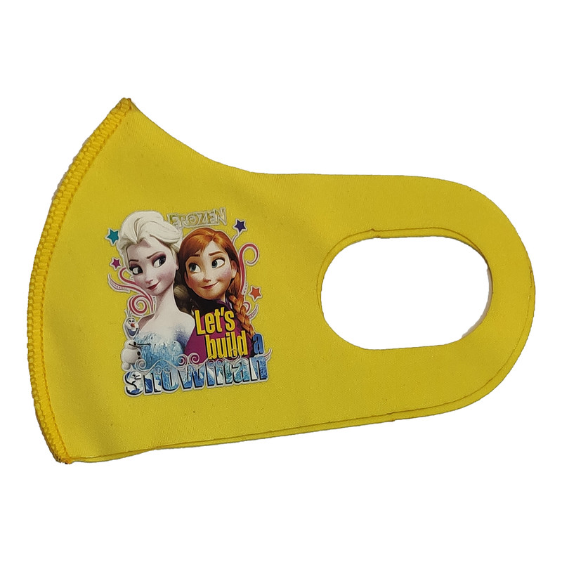ماسک تزیینی صورت بچگانه طرح آنا و السا کد 30690 رنگ زرد