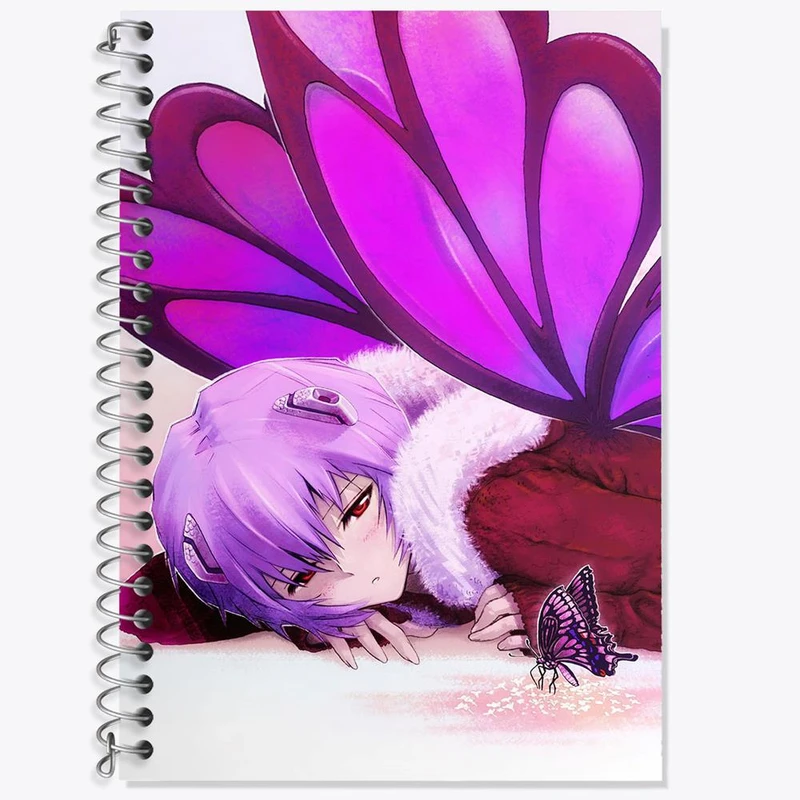 دفتر لغت 50 برگ خندالو مدل ری آیانامی انیمه اونگلیون کد 13803