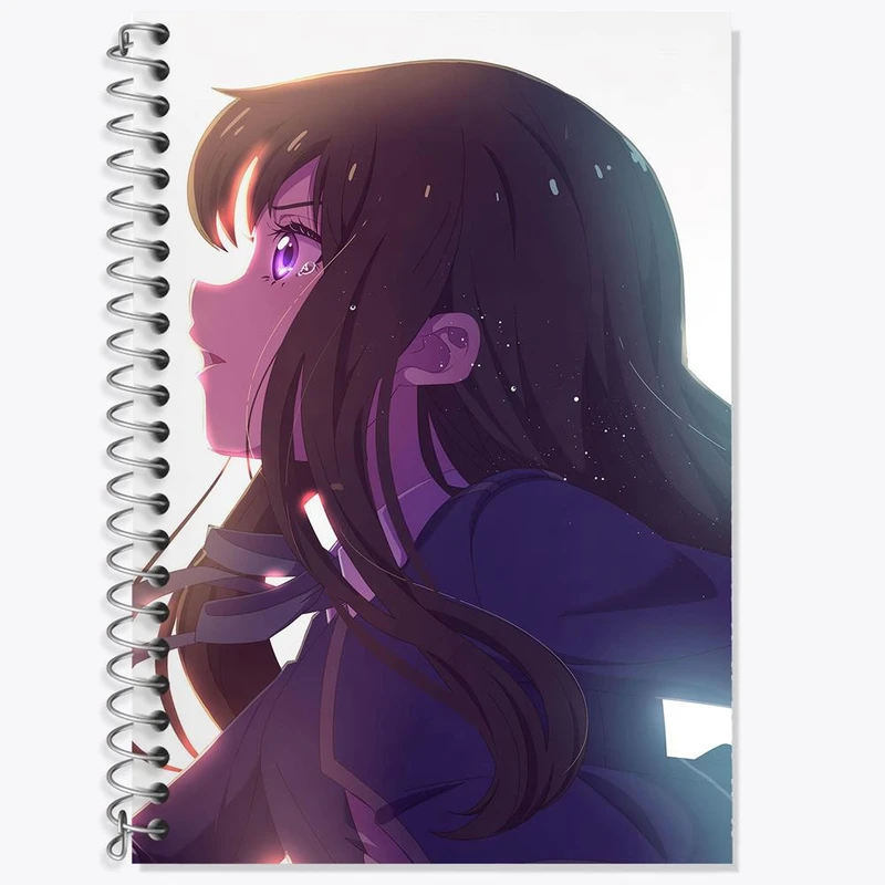 دفتر زبان 50 برگ خندالو مدل سه خط طرح تاکینا انیمه لیکوریس ریکویل Lycoris Recoil کد 23019