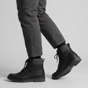 نیم بوت مردانه اسمارا مدل چرم طبیعی استپ دار 