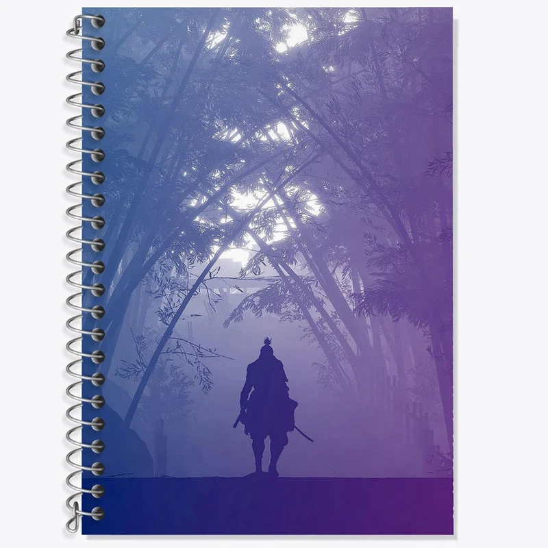 دفتر زبان 50 برگ خندالو مدل سه خط طرح وولف سیکرو کد 30541