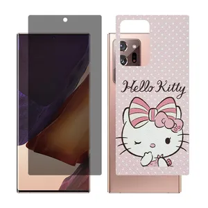 Glass Together model privacy glass screen protector suitable for Samsung Galaxy Note20 Ultra 5G mobile phone with cover sticker on the back of the phone