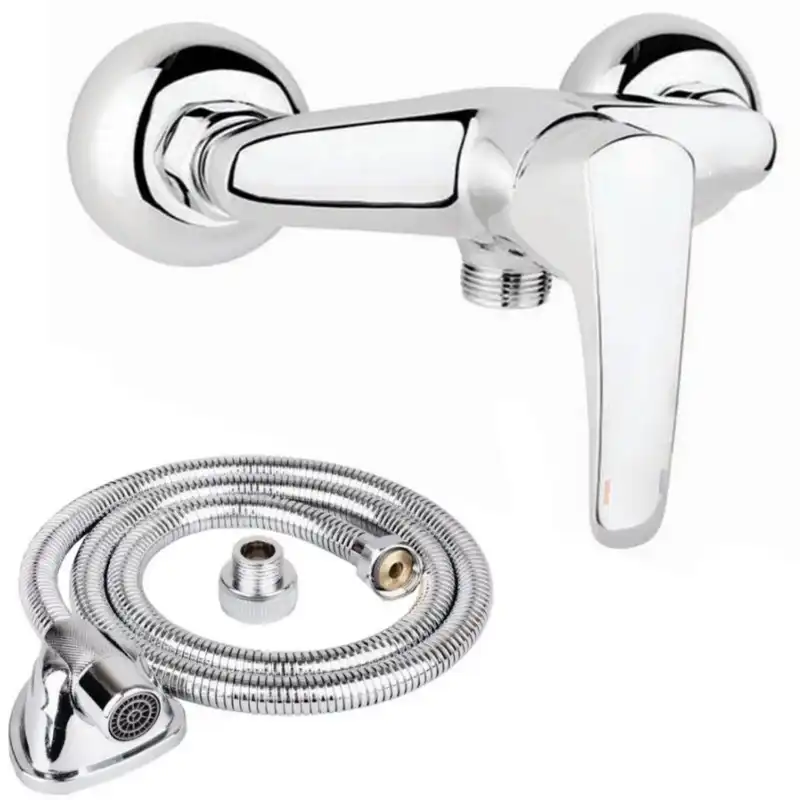 شیر سرویس بهداشتی شیرالات رز مدل یکتا به همراه شلنگ توالت