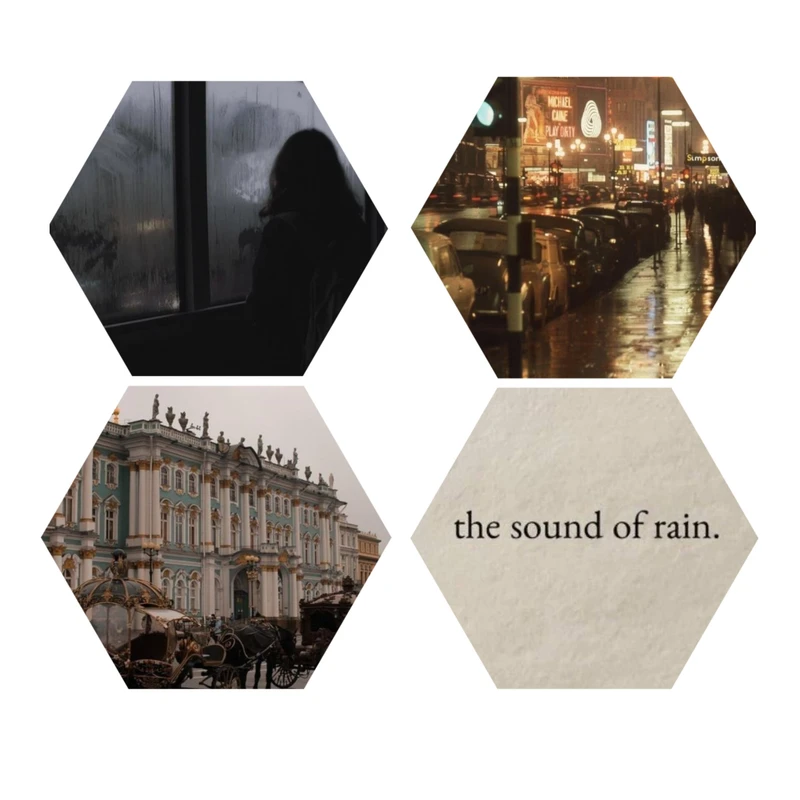 پوستر مدل وینتیج باران بسته ۴ عددی