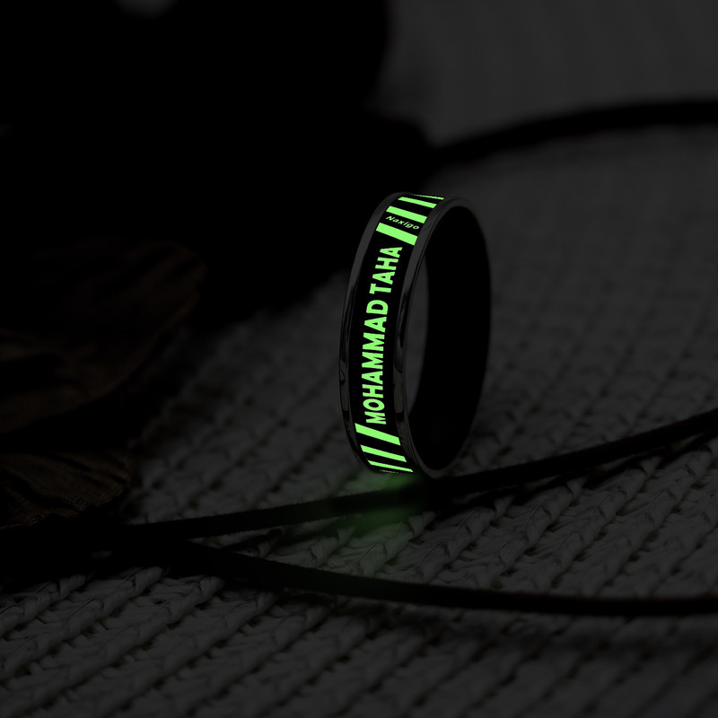 انگشتر ناکسیگو مدل شب تاب طرح محمد طاها کد RB15853