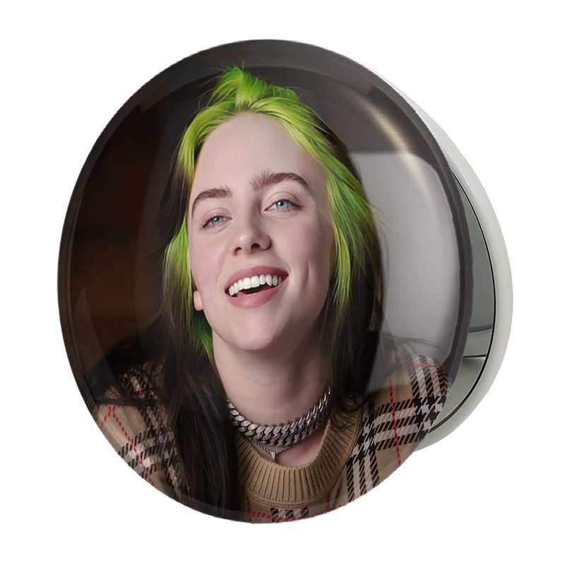 آینه جیبی خندالو طرح بیلی آیلیش Billie Eilish مدل تاشو کد 2756