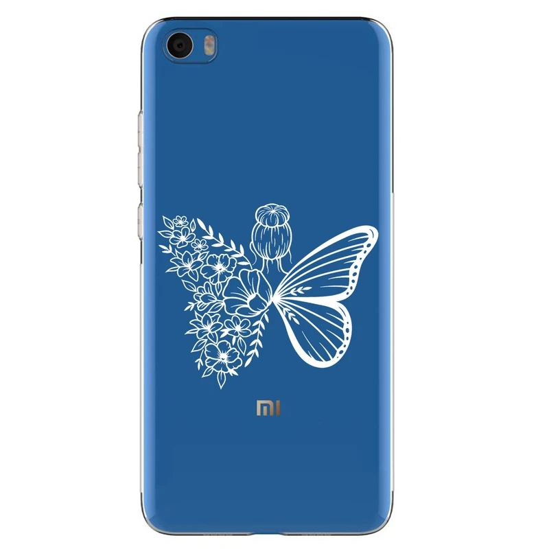 کاور مگافون طرح دختر پروانه ای مدل C53-W مناسب برای گوشی موبایل شیائومی Mi Note / Mi Note Pro