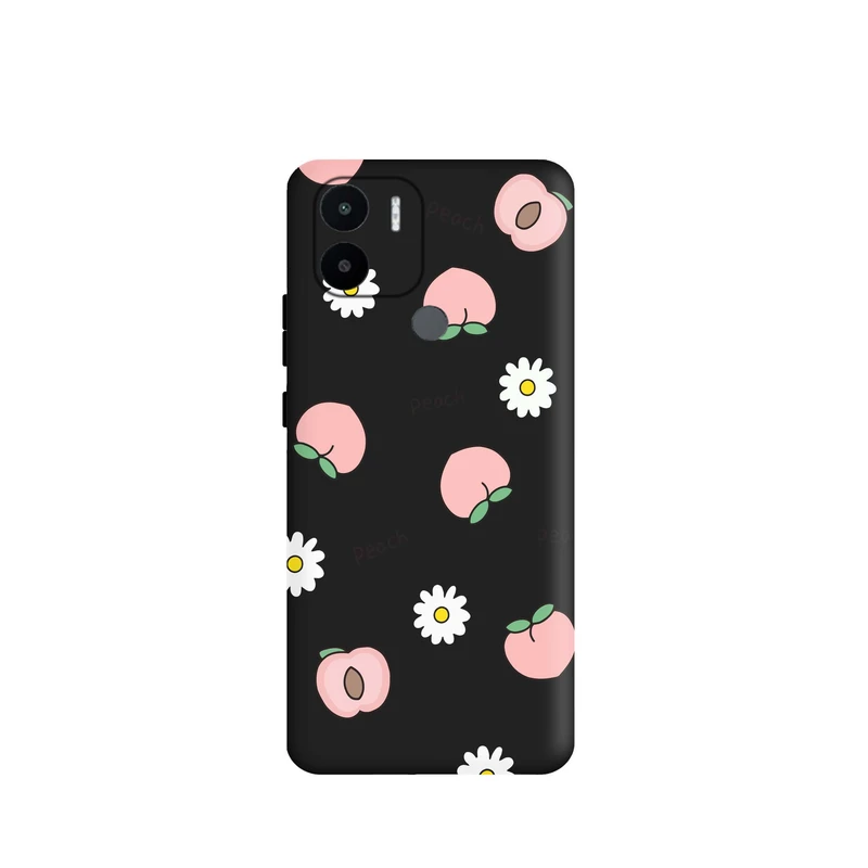 کاور طرح هلو صورتی کد t6444 مناسب برای گوشی موبایل شیائومی Redmi A1 Plus / Redmi A2 Plus 