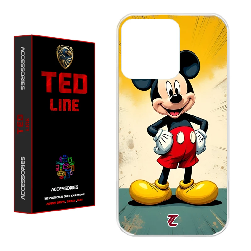 کاور تدلاین طرح میکی موس کد 1144 مناسب برای گوشی موبایل اپل Iphone 16 Pro Max