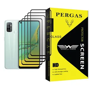 Waily Nice Pergas Glass MIX004 Screen Protector For Oppo A33 (2020) Pack Of 4
