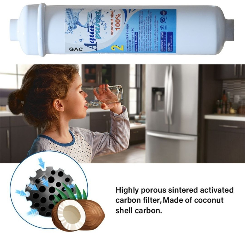 فیلتر یخچال ساید بای ساید آکوا پیورست مدل Activated Carbon