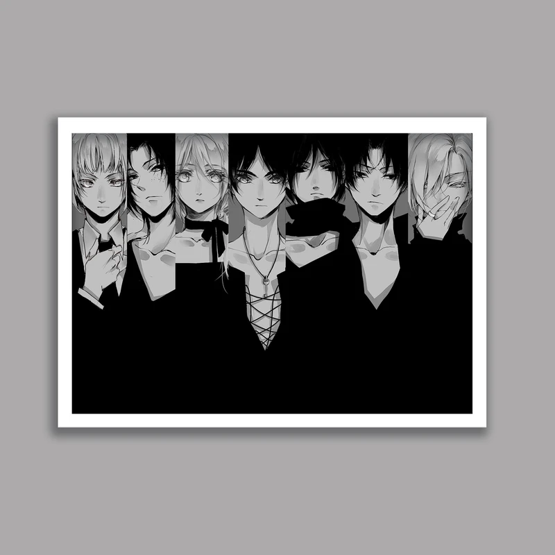 تابلو مدل انیمه اتک آن تایتان Attack on Titan کد LA-G10410