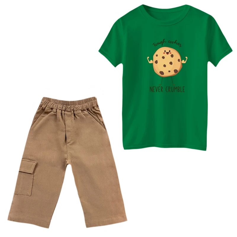 ست تی‌شرت و شلوارک پسرانه مدل کوکی