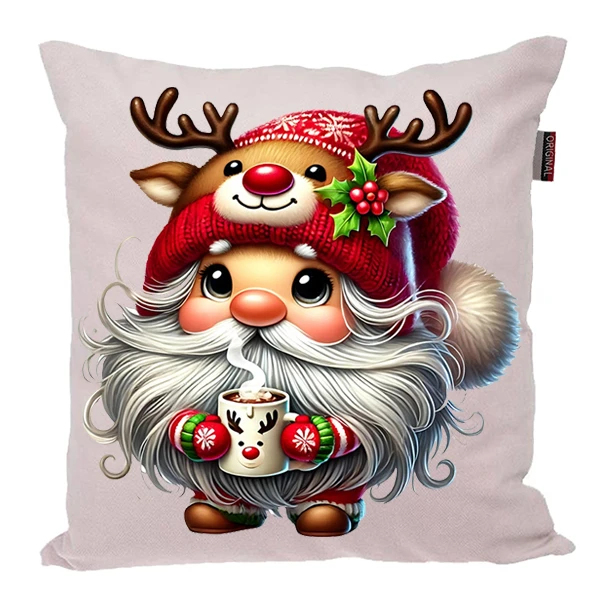 کوسن پاد آفرین مدل زمستان طرح عروسکی کریسمس کد PK30302