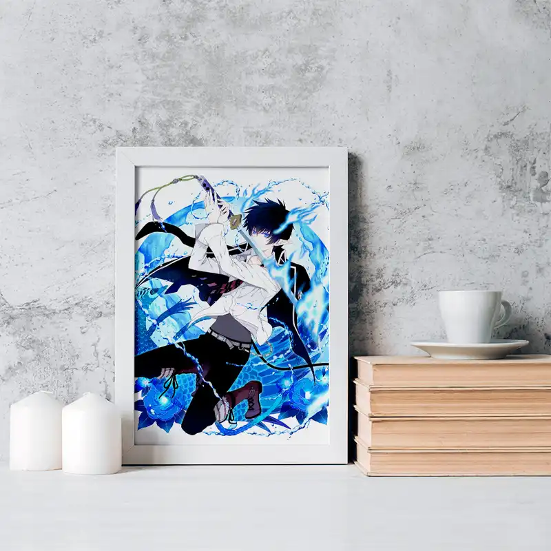 تابلو خندالو مدل رین انیمه جنگیر آبی کد 16381