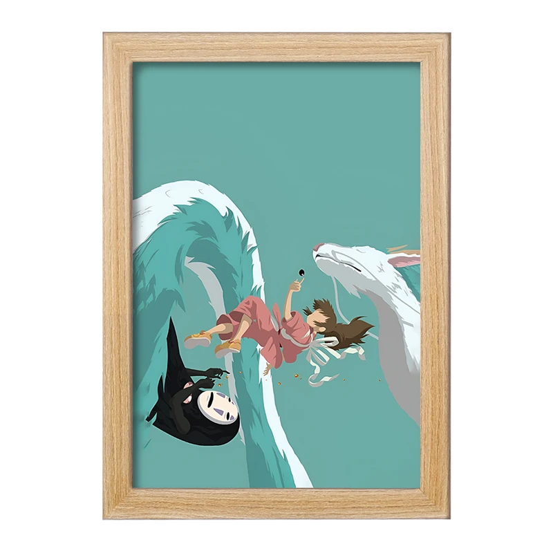 تابلو خندالو مدل انیمه شهر اشباح (Spirited Away) کد F3467