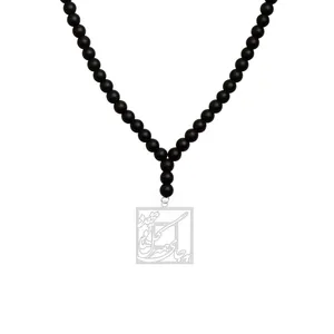 گردنبند نقره زنانه هایکا مدل بجای همه گل ها تو بخند n.ha1 -339