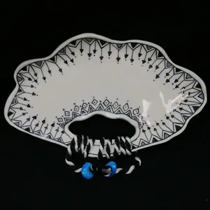 شیرینی خوری سرامیکی هیوا طرح نشان دسته دار کد 10999809
