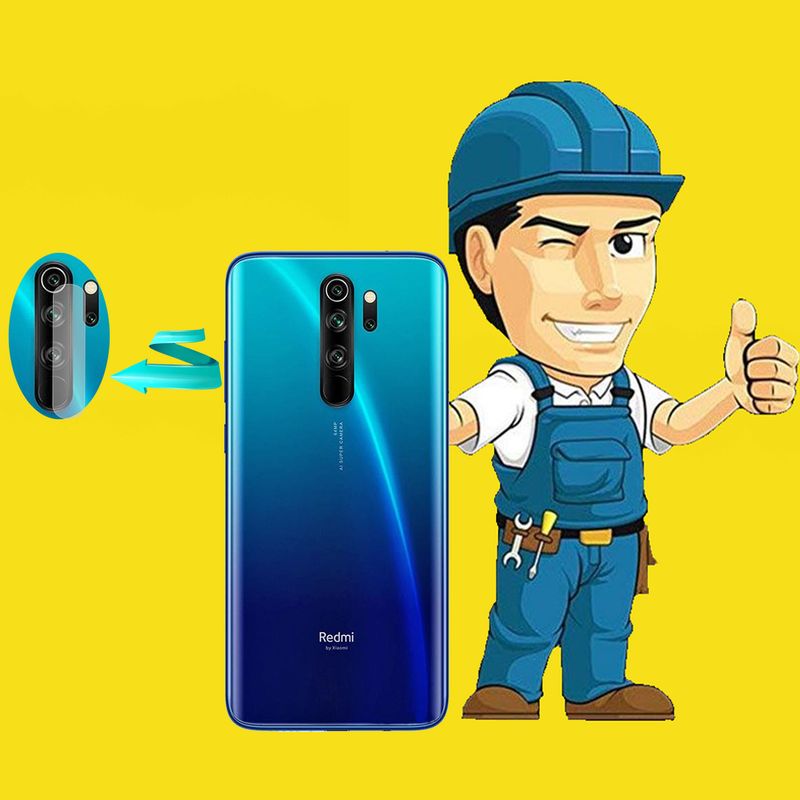 محافظ لنز دوربین مدل LTP مناسب برای گوشی موبایل شیائومی Redmi Note 8 Pro بسته دو عددی