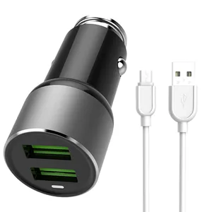 شارژر فندکی امی مدل  MY-119 3.6A به همراه کابل تبدیل microUSB