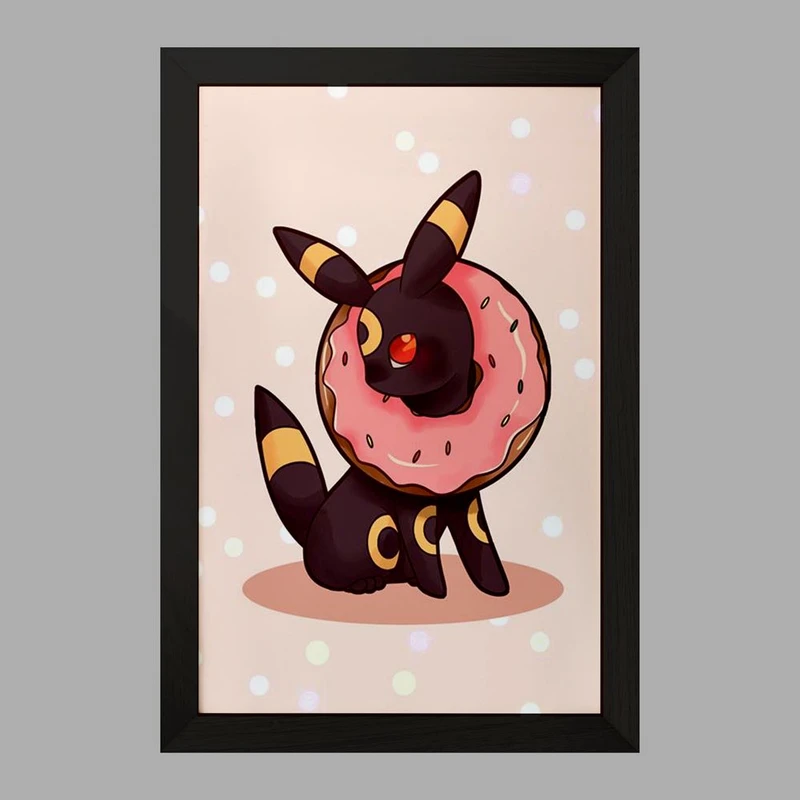 تابلو خندالو مدل امبرون انیمه پوکمون  کد 17311