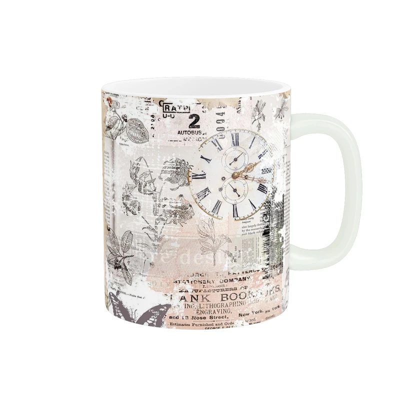 ماگ پاد آفرین طرح نوشته و ساعت کد 5672